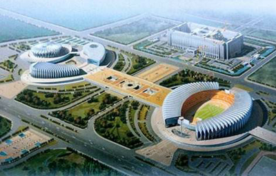 济南奥林匹克体育中心场地环境基础图库
